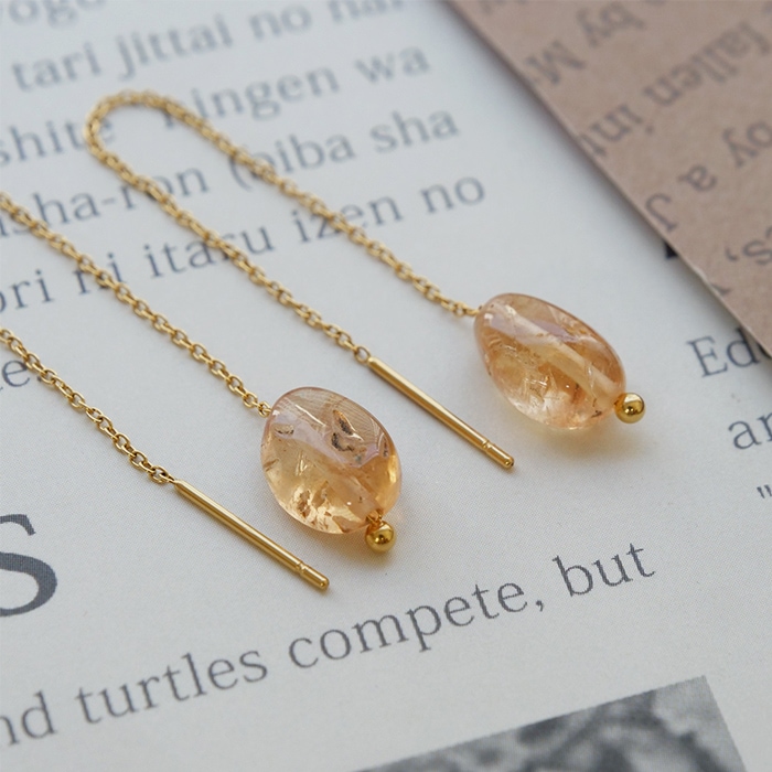 インペリアルトパーズ アメリカンピアス サージカルステンレス 日本製 パワーストーン アクセサリー ゴールド 上品 プレゼント ギフト 誕生石 11月 宝石 ジュエリー ハンドメイド 高級感 シンプル