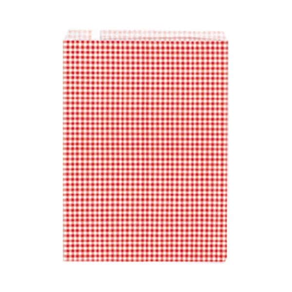 （まとめ）柄小袋ギンガムミニ赤 R-20 200枚6522104[x2セット]