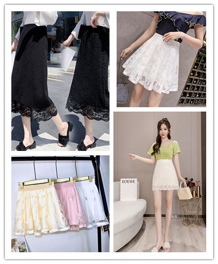 大人気花柄レーススカートレディースおしゃれ シンプル プリント レーススカート ロングスカート 可愛い 旅行 春 休み 春夏先行 2color 2type ハイウエスト カジュアル 着痩せ Ol