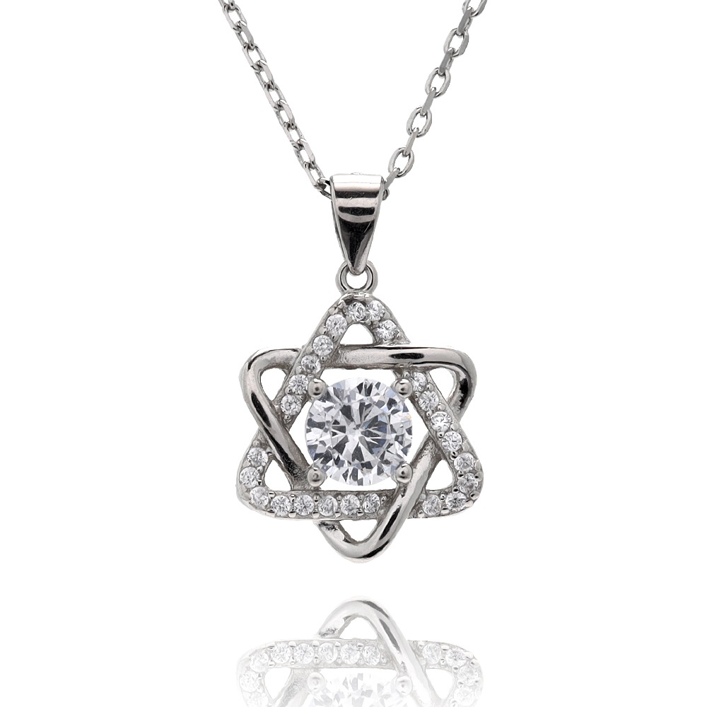 S925 六芒星 ネックレス [fhns011-silver]