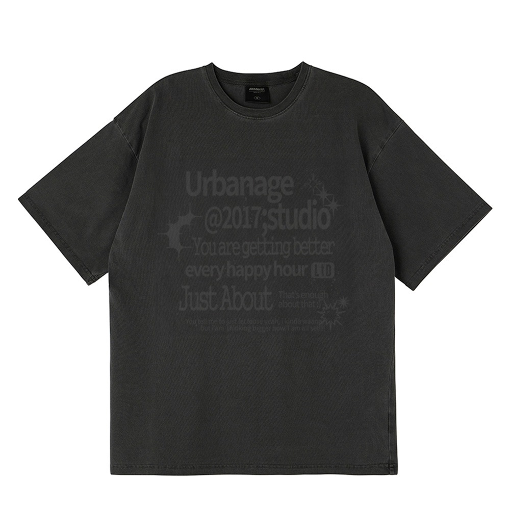 ALIVE Oversized T-Shirt Black