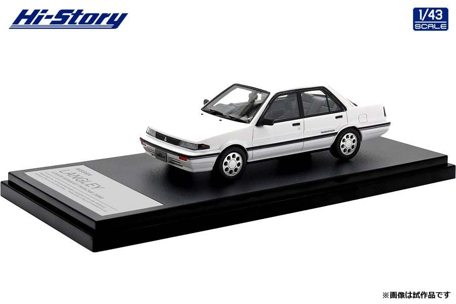 ハイストーリー 1/43 NISSAN LANGLEY 4 DOOR SEDAN GT TWINCAM (1988) クリスタルホワイト【HS468WH】 ミニカー HS468WH ニッサン ラングレ