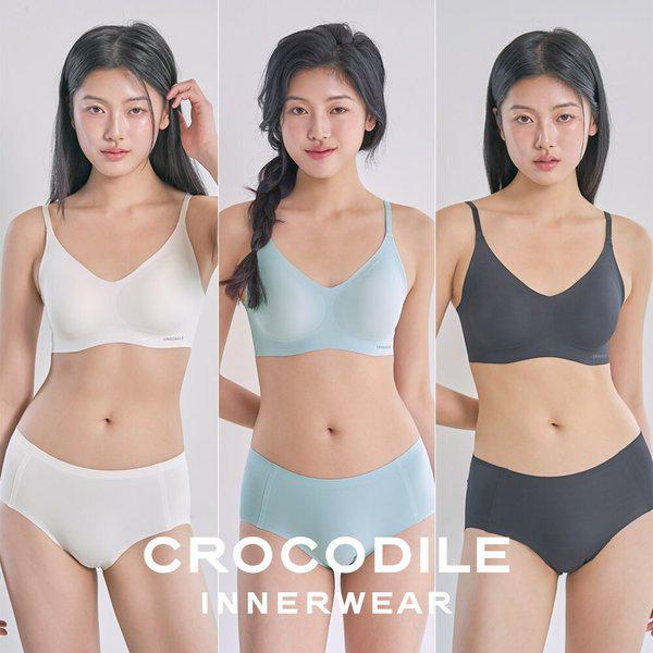 [] ソフトクールインゲン シェルロン パッド分離フック型ブラ+パンティー 6種セット CDWBR5N171920_T