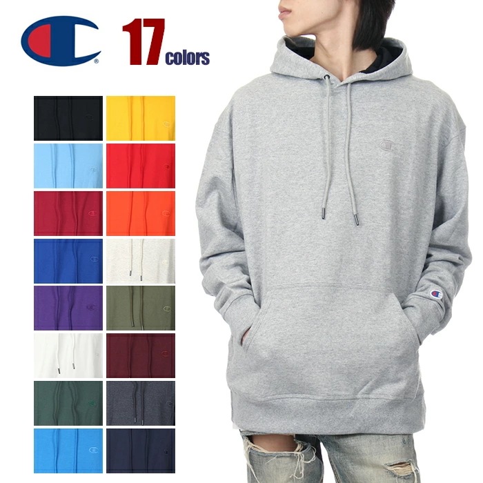 【S～4XL】チャンピオン パーカー スウェット メンズ レディース キッズ 大きいサイズ USAモデル CHAMPION パワーブレンド プルオーバー 無地 裏起毛 大きめ ゆったり ビックシルエッ