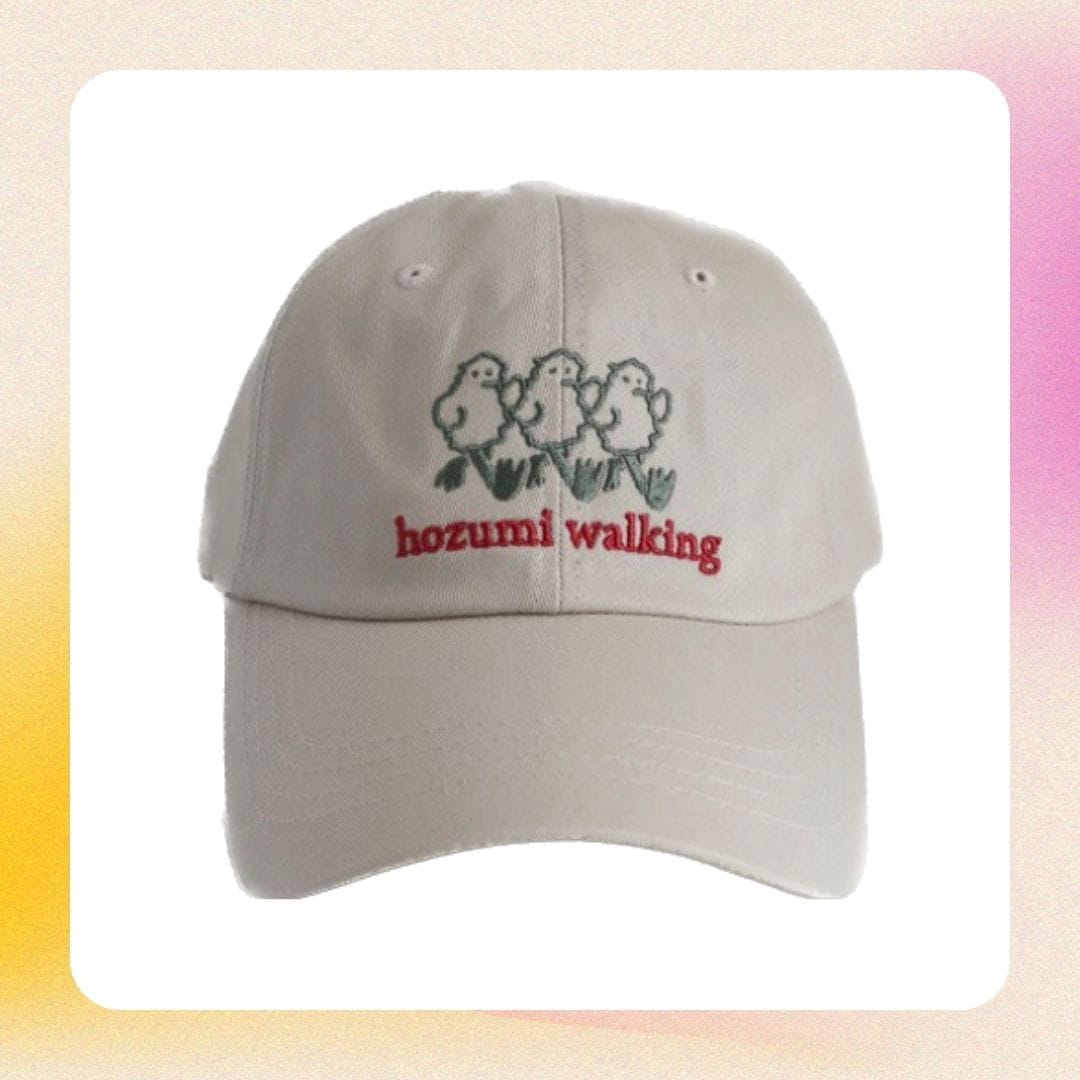 walking cap (almond milk / navy)