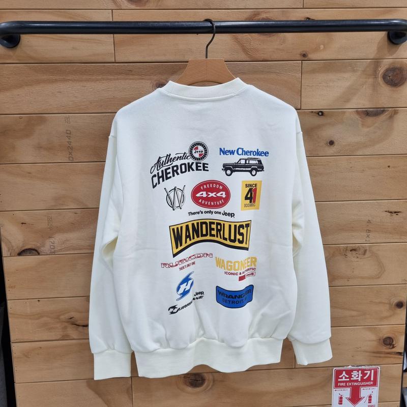 バックプリントマンツーマンTシャツ JP1TSU815IV