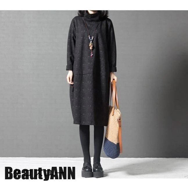 新生活 チュニック ワンピース 秋冬 ロングワンピース スウェットワンピース パーカー プルオーバー マキシ ロンTEE 無地 アウター ック 長袖 秋 冬 Aライン 暖か 秋 春 冬 秋物 冬