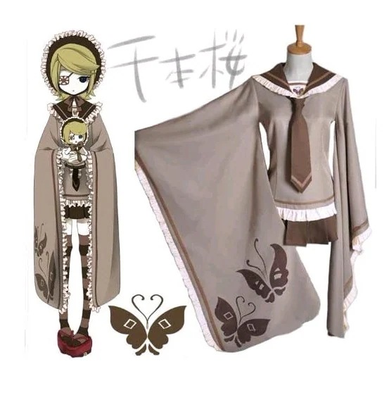 コスプレ衣装 vocaloid（ボーカロイド）千本桜　 鏡音リン風　衣装＋ウィッグ ＋靴　 　コスプレ　コスチューム 7,128円