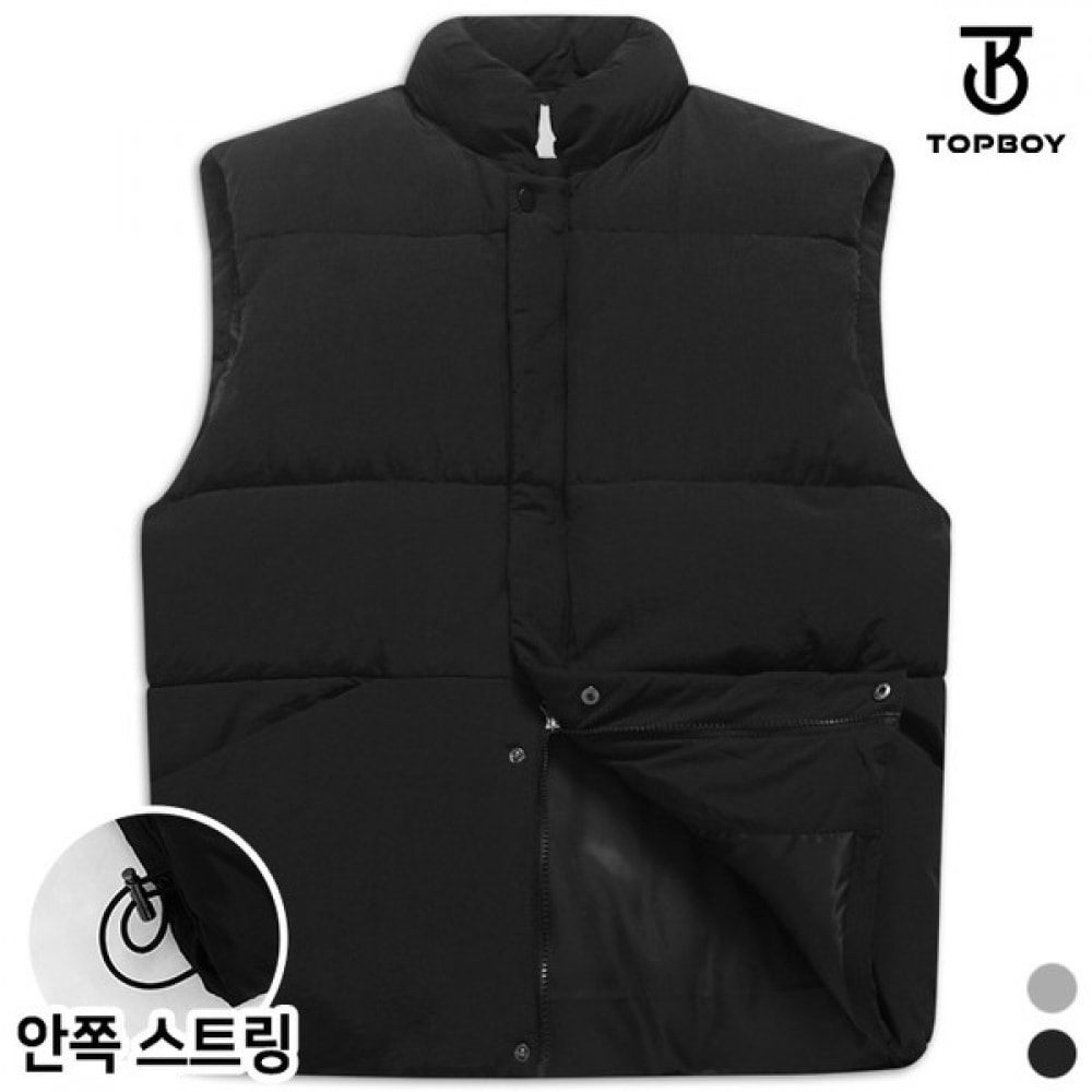(TOPBOY) ツーウェイストリングオーバーフィットボリュームパッド入りベスト (AP012)