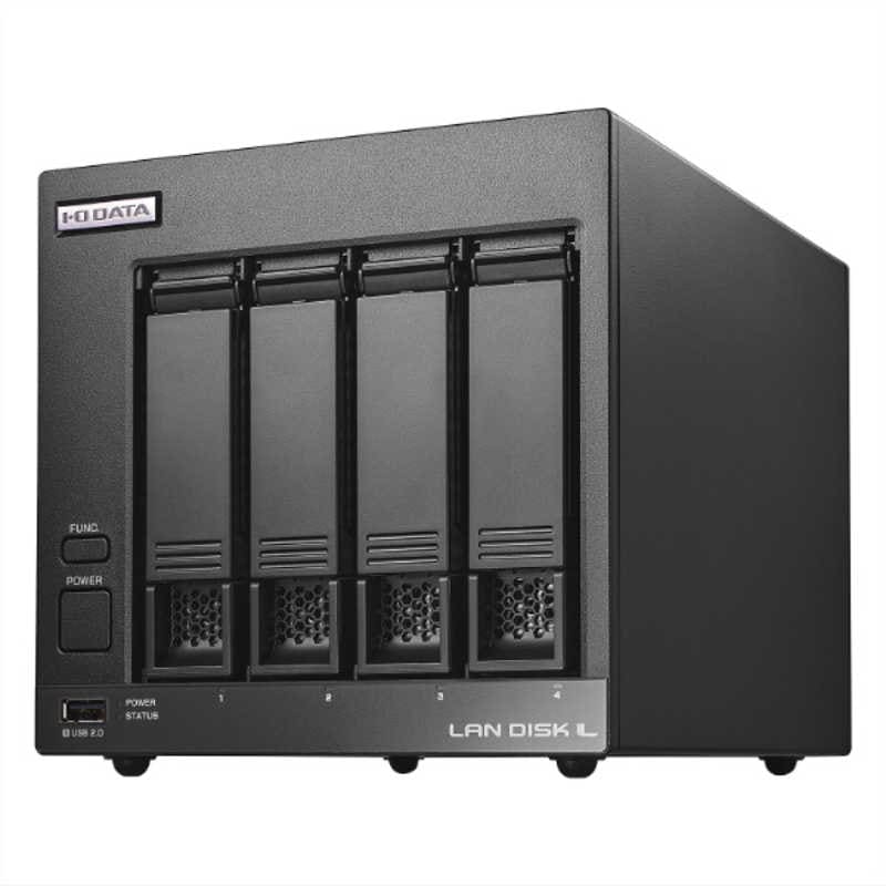 IOデータ　法人向け4ドライブNAS(ネットワークHDD)5年保証 4TB ブラック　HDL4-LV04