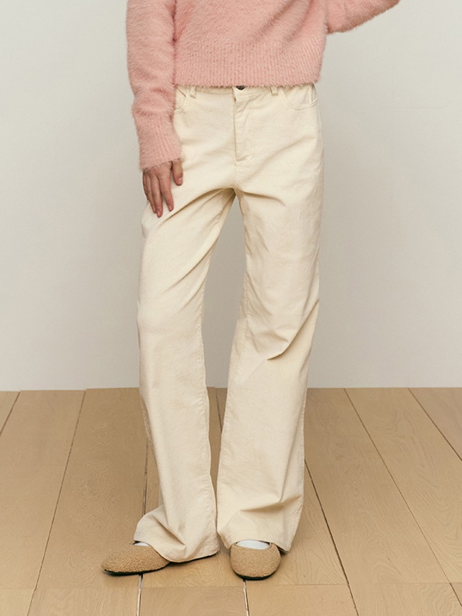 CHERRY CORDUROY PANTS [IVORY]