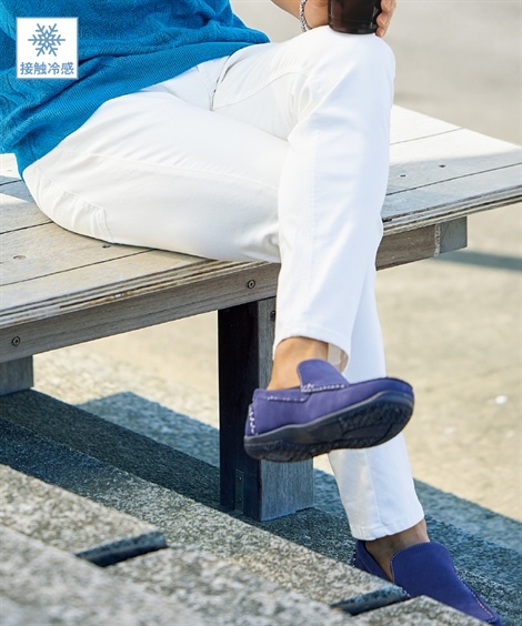 ロングパンツ 接触冷感ストレッチスキニーロングパンツ