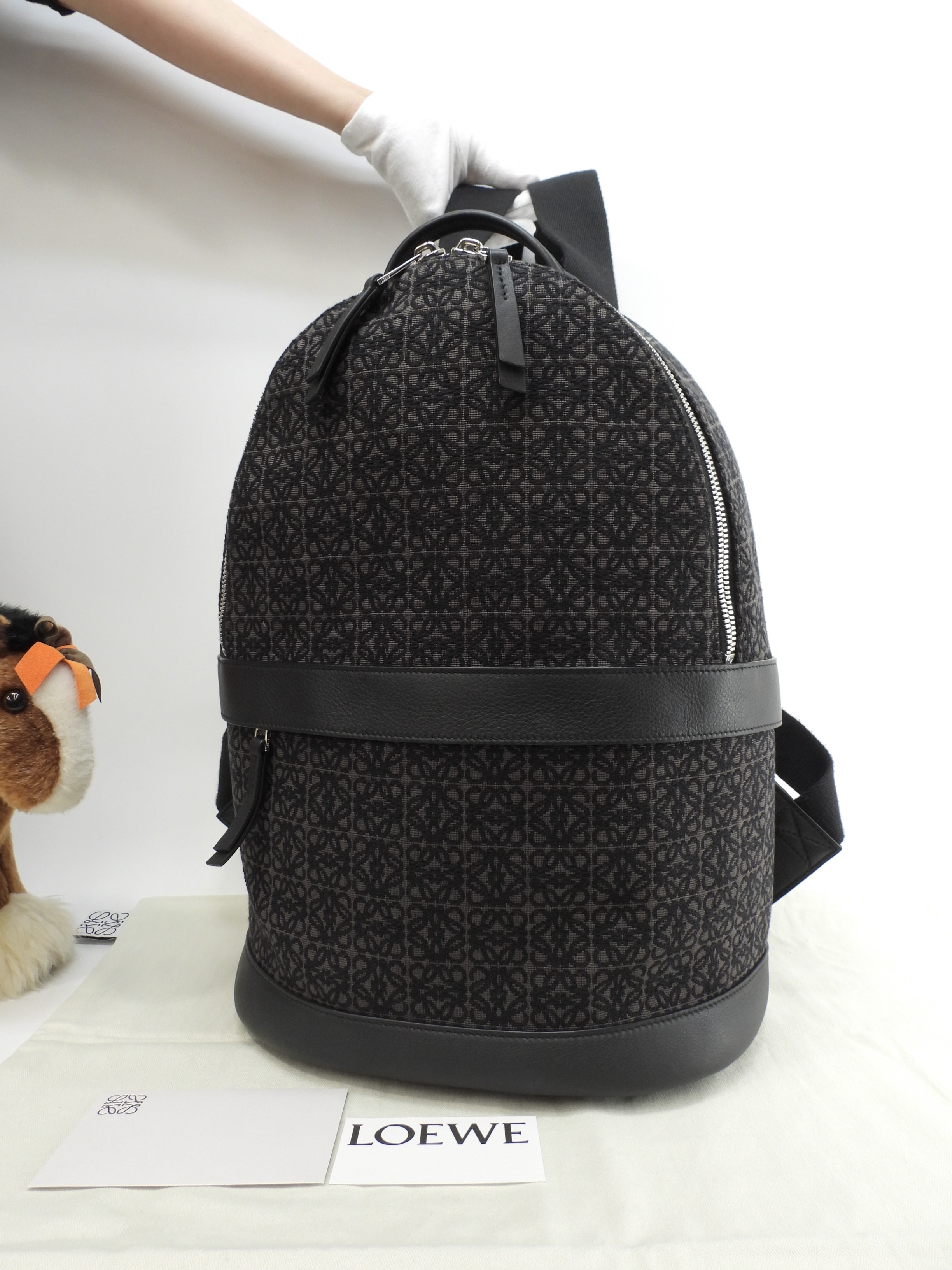 バックパック アナグラム ジャガード黒灰 メンズリュックサック 美品@822138 86,900円