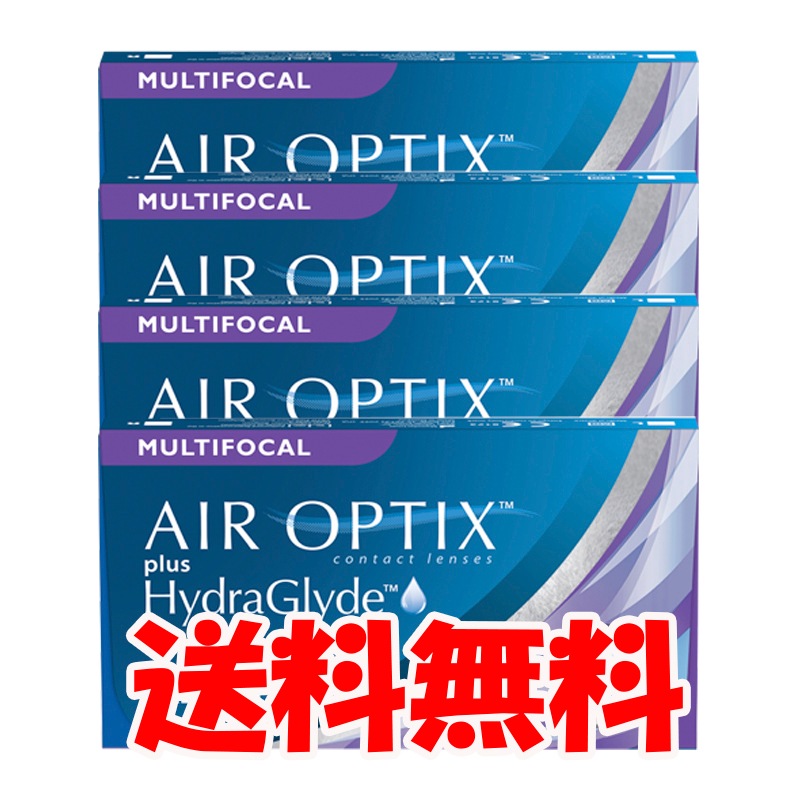 エアオプティクスプラス ハイドラグライド マルチフォーカル 4箱セット 遠近両用2ウィーク