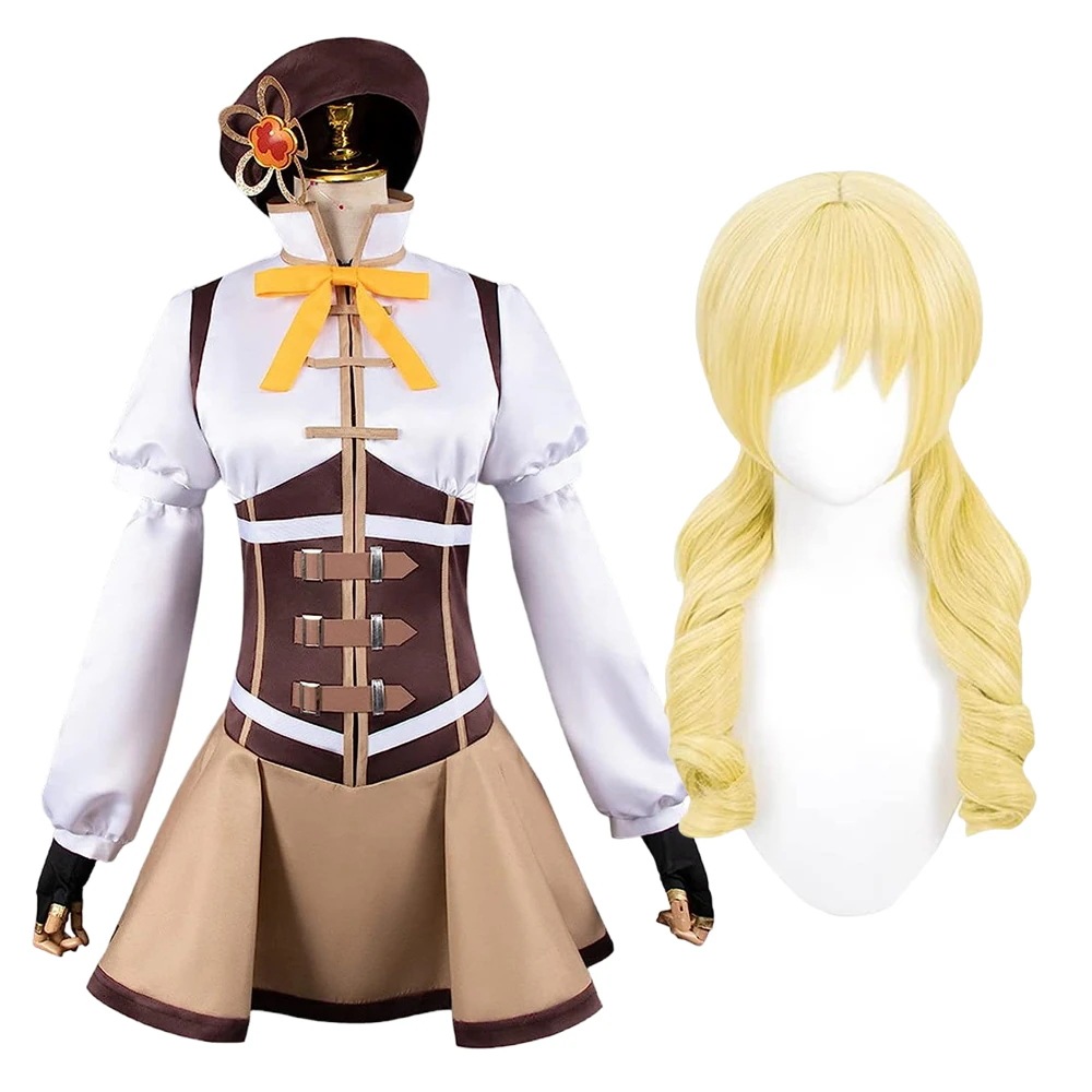 巴マミコスプレ衣魔法少女まどかマギカ巴マミともえまみウィッグ