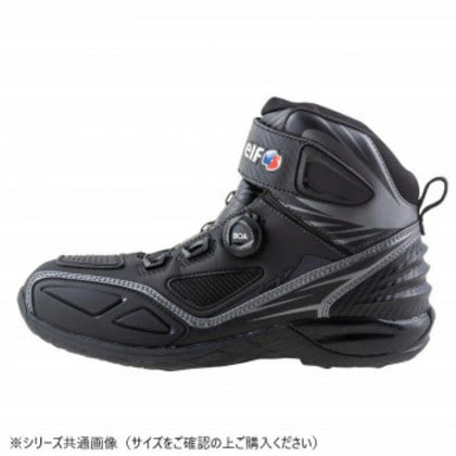 elf エルフ モーターサイクルシューズ S17 ブラック 24.0cm ELS1705240