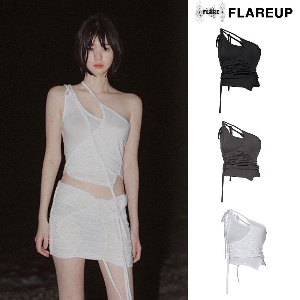 韓国 人気 キャミ [FLAREUP] HANDMADE TWISTED LAYERED TOP FLAREUP】[SET] Handmade Twisted Layered Top キャミソール