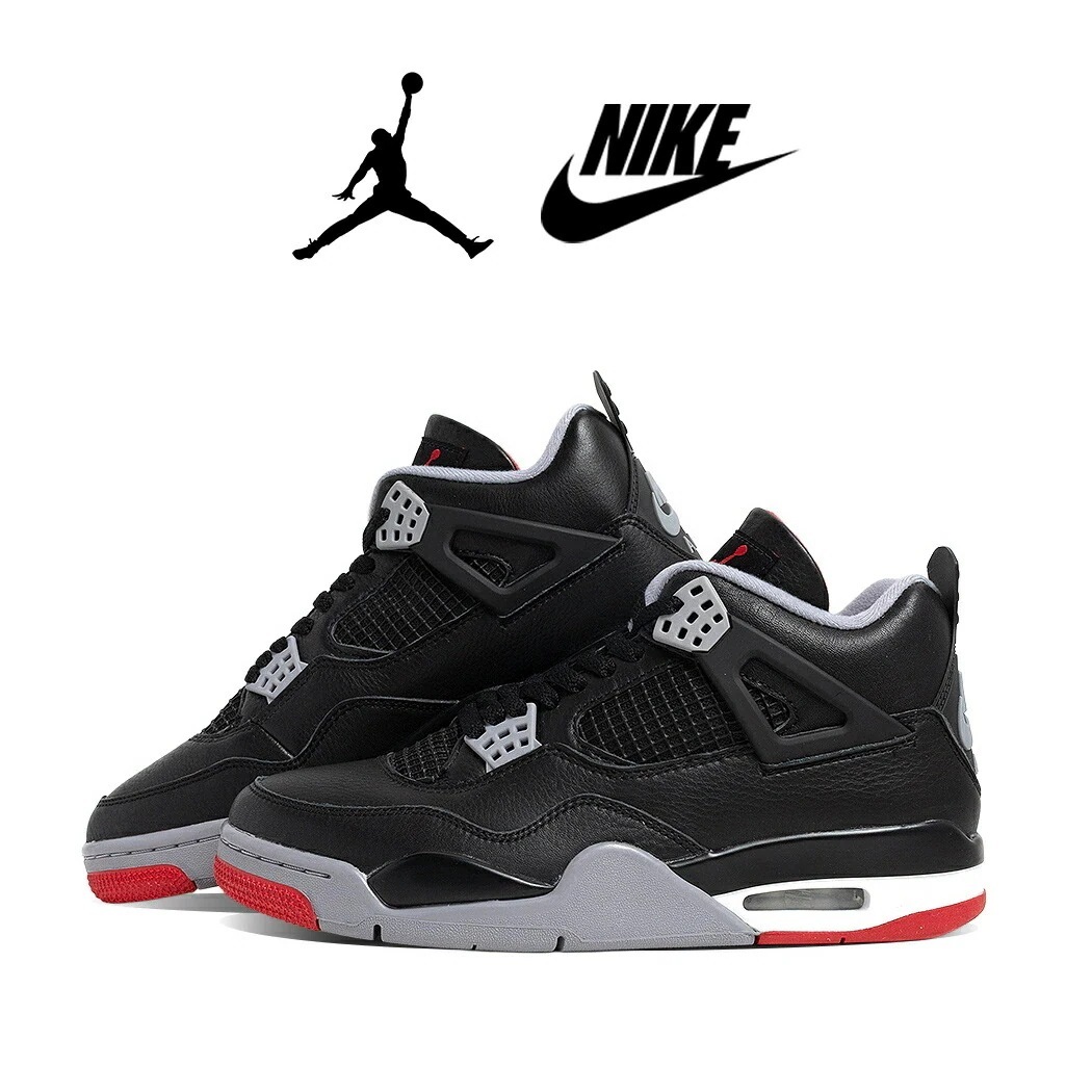 NIKE ナイキ エアジョーダン 4 BRED ブレッド スニーカー AIR JORDAN 4 BLACK/RED ( REIMAGINED AJ4 リイマジンド メンズ FV5029-006 )