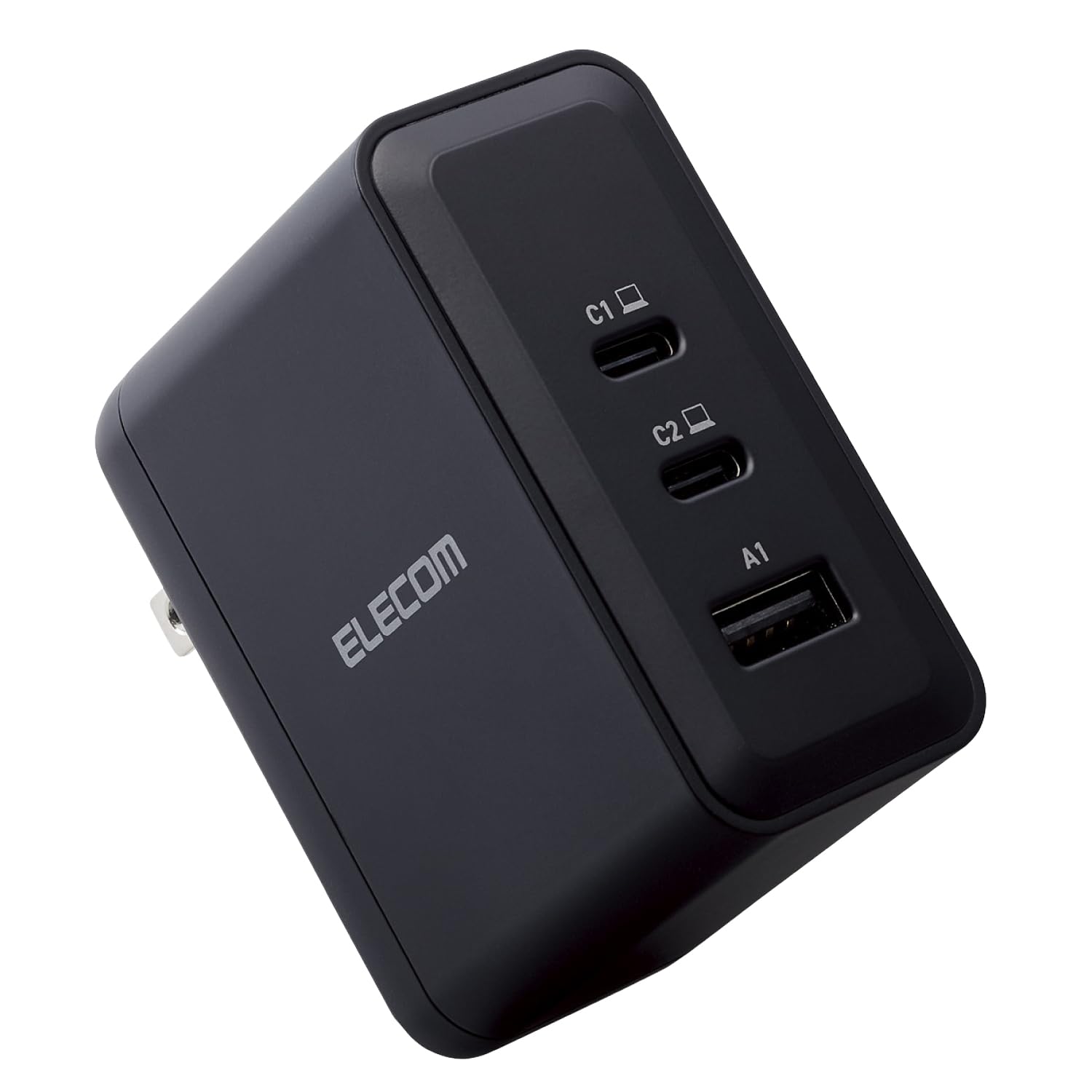 エレコム 充電器 100W 3ポート USB PD対応 急速充電器 3台同時充電 折りたたみ式プラグ PSE技術基準適合 ブラック ACDC-PD65100BK