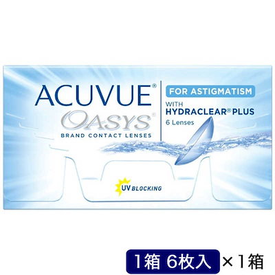 他サイト： ジョンソン＆ジョンソン　(度あり/-6.00) アキュビューオアシス乱視用 (BC8.6/CYL-0.75/AX180/DIA14.5) コンタクトレンズの商品画像