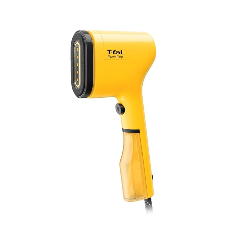 ティファール スチームアイロン ハンディアイロン 超軽量 スリムボディ 脱臭アレル物質・花粉低減 ホコリ取り/シワ伸ばし リバーシブルパッド付 「ピュアポップ」 イエロー DT2026J0