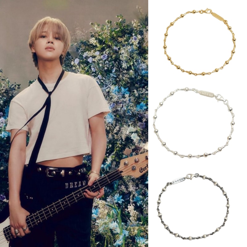 【BTS ジミン着用】【当店特典付き】B616シルバーブレスレット