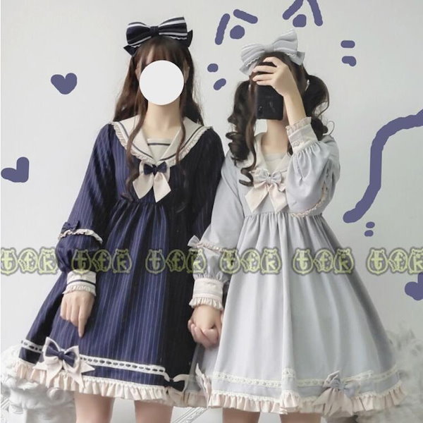 Qoo10] ロリータ ワンピース 長袖 ロリータ服