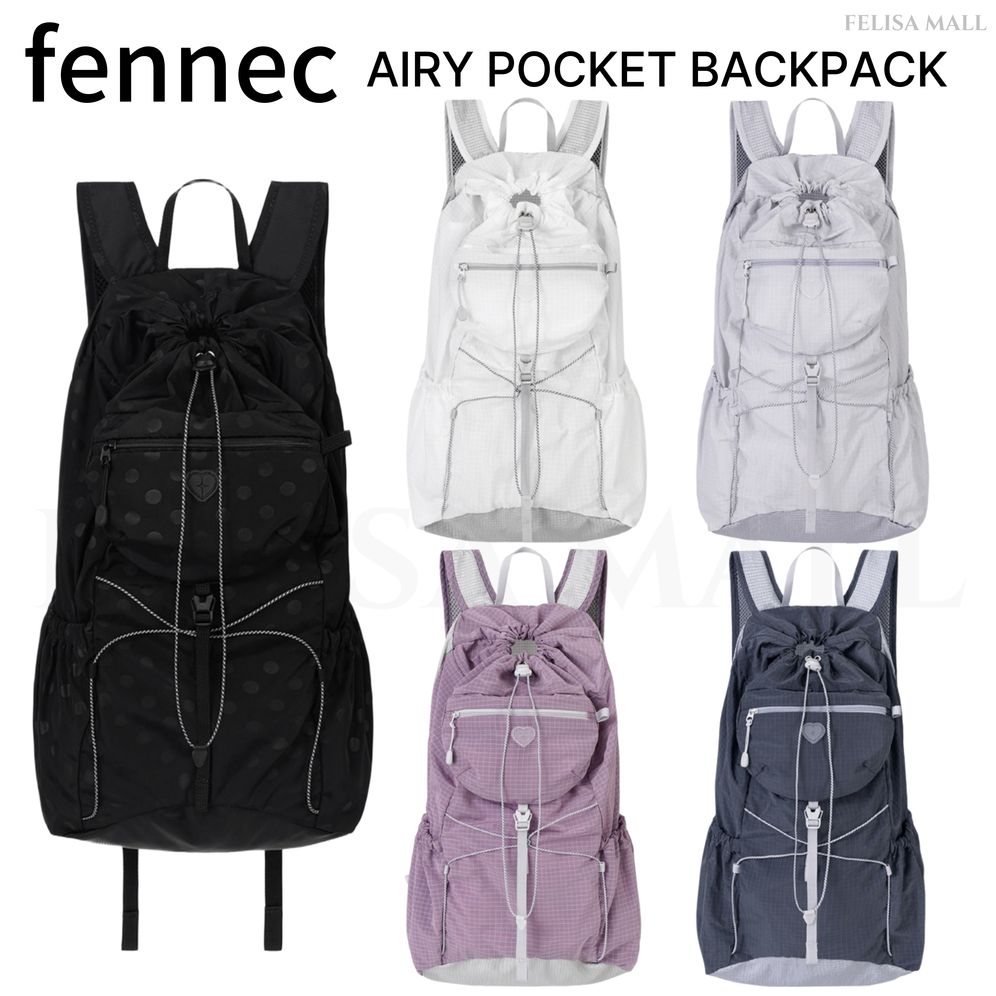 [fennec] AIRY POCKET BACKPACKE バックパック 韓国人気