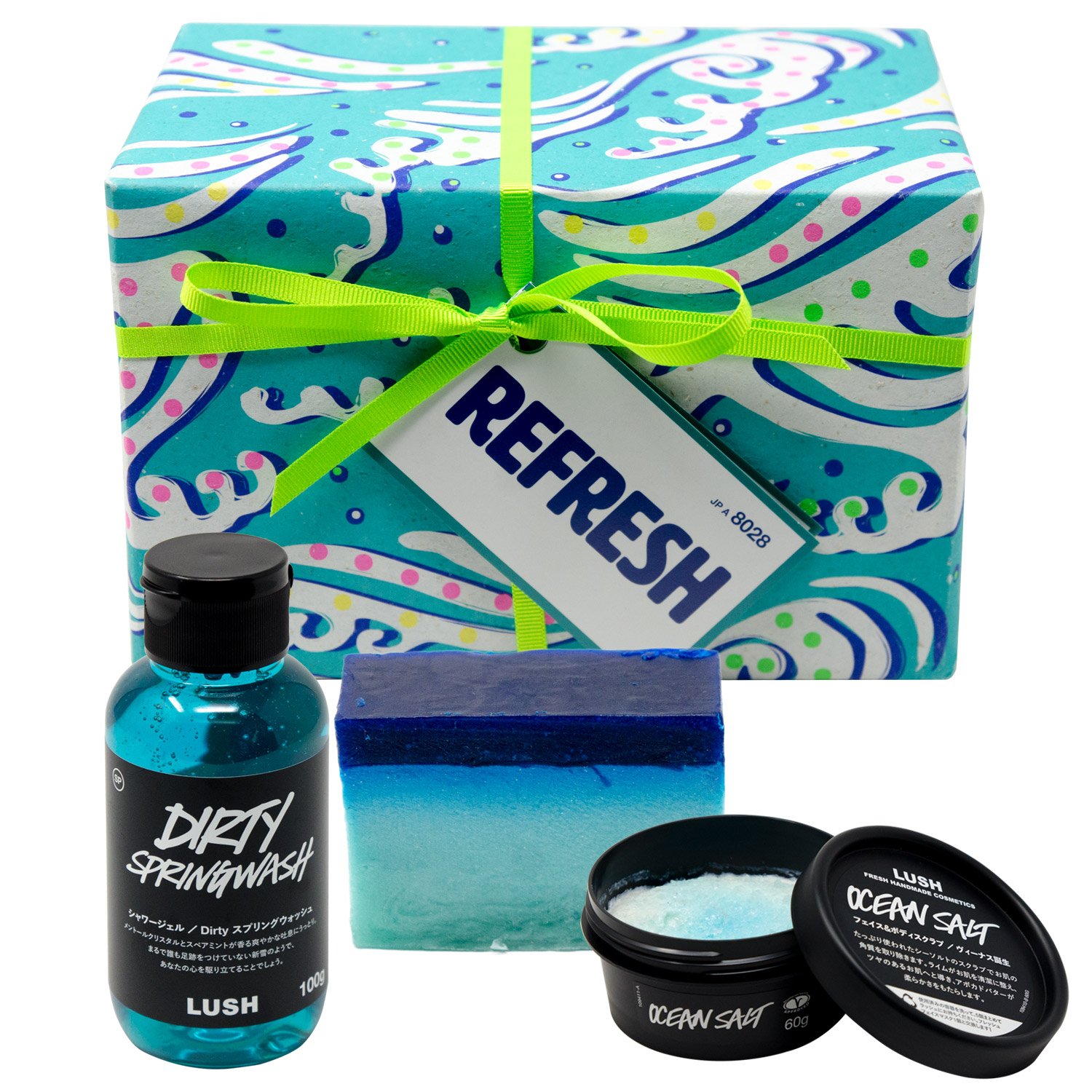 (ラッシュ) LUSH リフレッシュ Refresh ギフトセット ショップバッグ付き ボディスクラブ ボディソープ セット