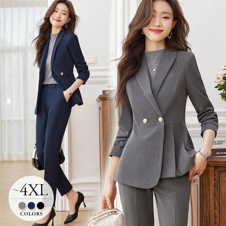 【大人気 急速出荷】こなれて見せるスーツスタイル オシャレなデザインで周りと差をつけるレディースファッション スーツ