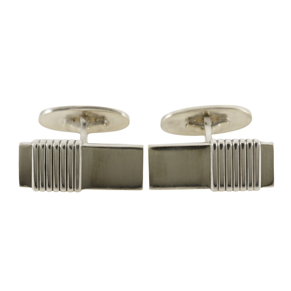 Georg Jensen ジョージジェンセン スクエア カフス シルバー925 メンズ 中古品