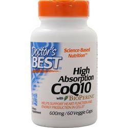 DOCTOR S BEST社　高吸収CoQ10 バイオペリン (600mg) 60ベジカプセル