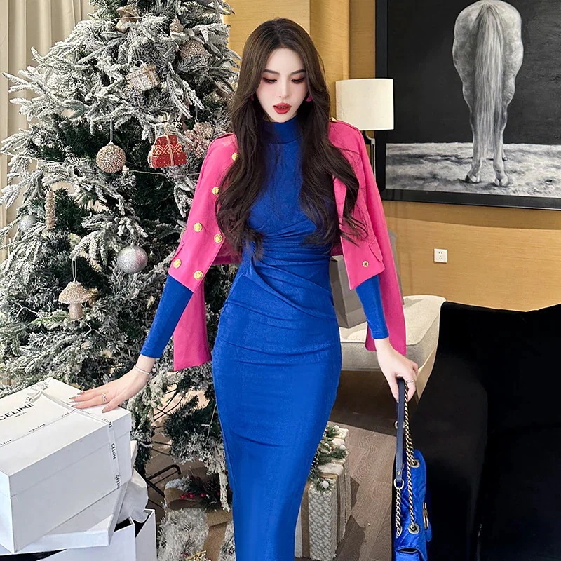 【上品】 ワンピース ドレス パーティー キャバ 着痩せ 大人 お呼ばれ 同窓会 披露宴 卒業式 結婚式 ウェディング 二次会 成人式 ロングドレス 5