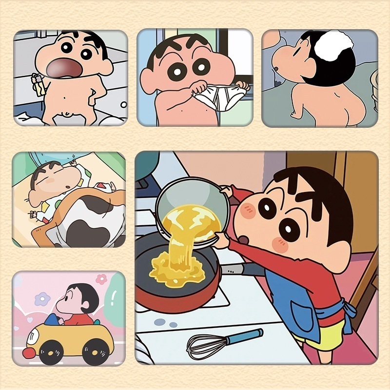 クレヨンしんちゃん マウスパッド Sサイズ 少年少女 アニメ 漫画 二次元ノート オフィス ミニ パソコン デスクパッド
