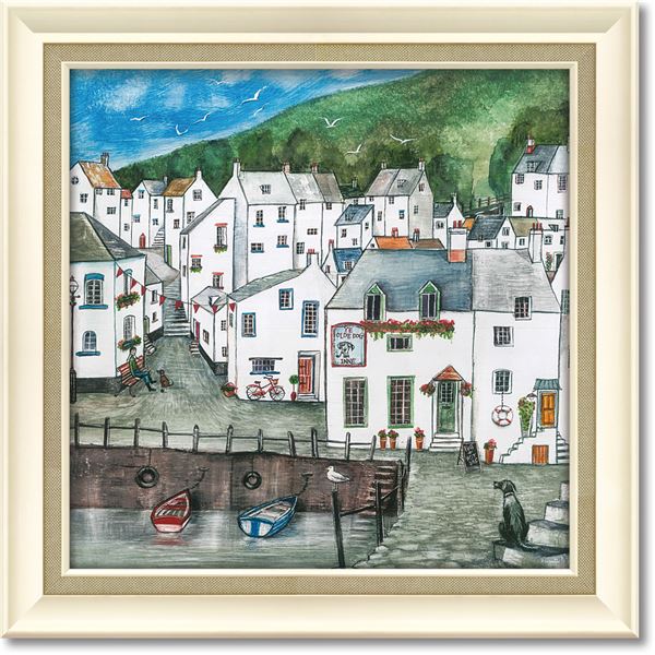 ユーパワー ジョー/ラム Gel加工 アートフレーム 「オールド ドッグ イン」