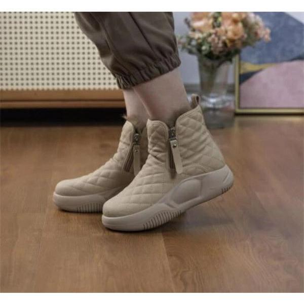 ムートンブーツシューズ 当店人気 冬の新型の復古のファッショ 厚底 身長アップ 疲れにくい 安定感 レディース 靴　ショートブーツ レディース 歩きやすい 痛