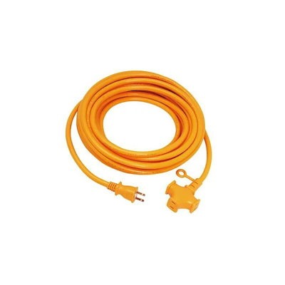 他サイト： KOWA デカ太延長コード 10m KM20－10キイロ 3クチ 電動工具 電工ドラム コード 延長コード １０Ｍの商品画像