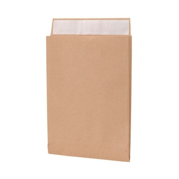 [まとめ]スーパーバッグ 薄マチ宅配袋 ポストイン 茶 0235000900[x3セット]