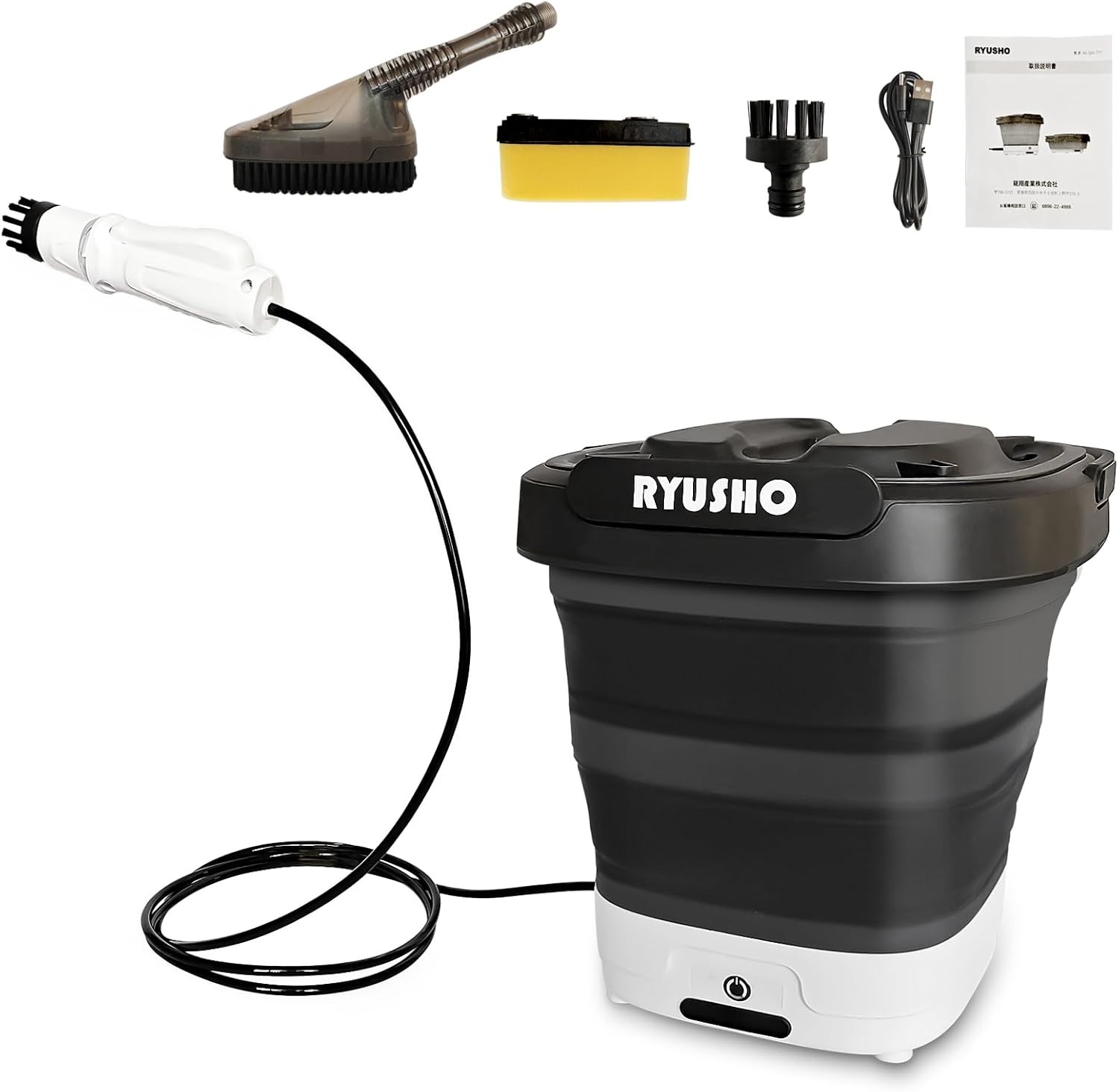 高圧洗浄機 コンパクト タンク式 洗浄機 ハンディコードレス 充電式高圧洗浄機 コード/水道接続不要 12Lタンクロング毛ブラシ スポンジブラシ付き 防災用 簡易シャワー 園芸 墓石清掃 自転車 10,604円