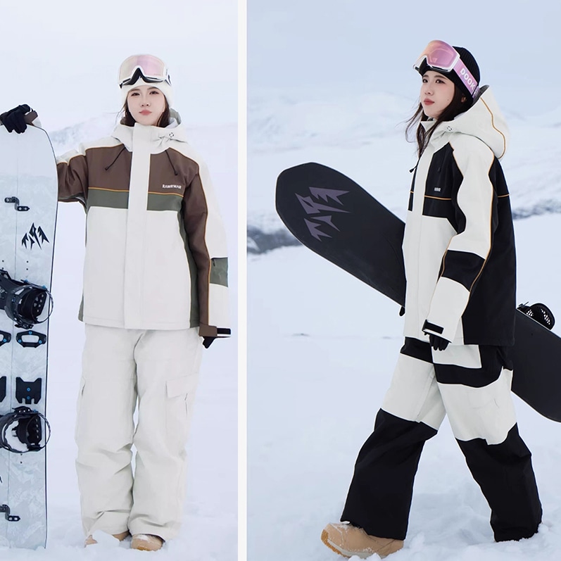 スノーボードウェア 2025-2026NEW 2COLOR メンズ レディース スキーウェア スキーパンツ ダウンジャケット