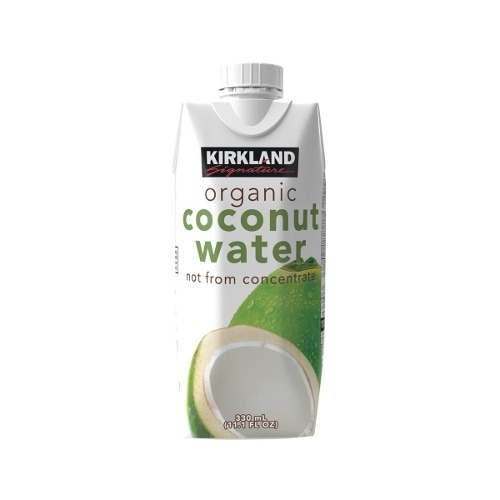 カークランドシグネチャーオーガニックココナッツウォーター330ml x 12簡単なスナック低カロリードリンクキャンプ