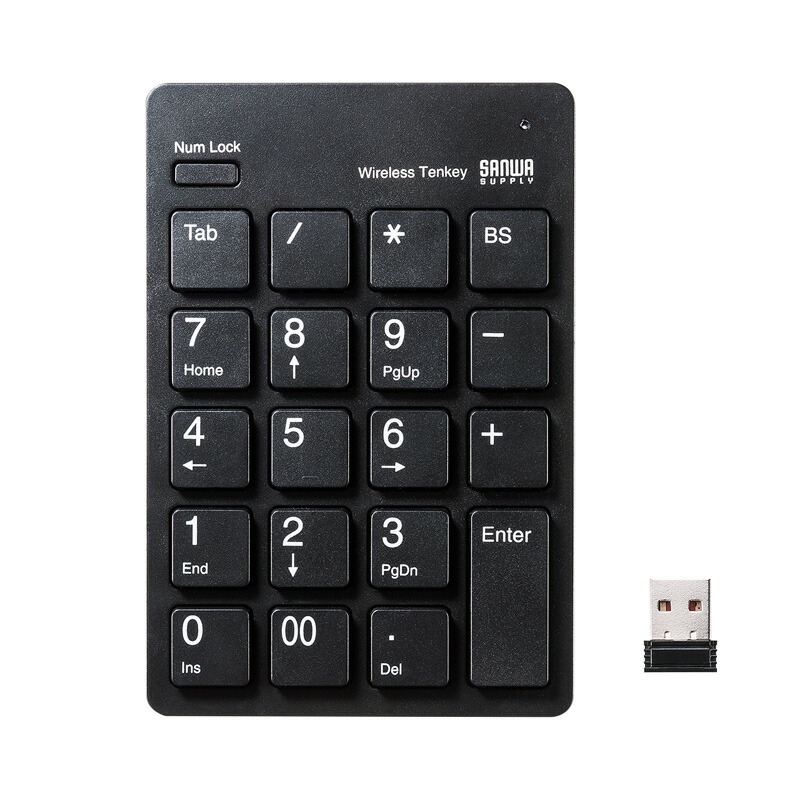 ワイヤレスUSBテンキー NT-WL20BK
