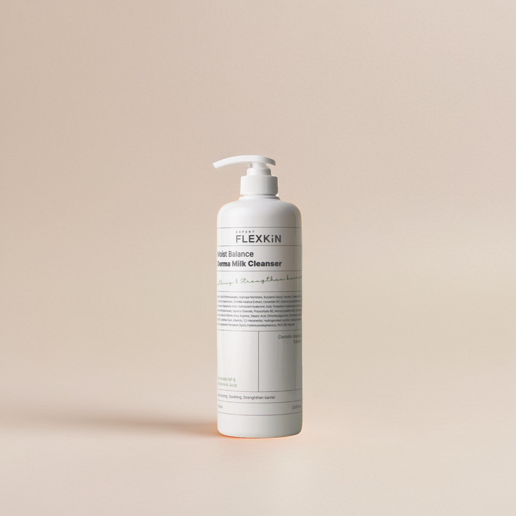 フレックスキン モイストバランス ダーマミルククレンザー 1000ml 低刺激保湿 弱酸性クレンジング 韓国スキンケア