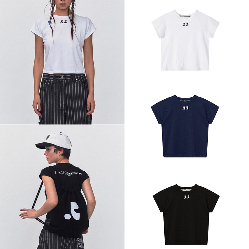 [韓国人気］2024 S/S RR LOGO CROP TOP 3Color