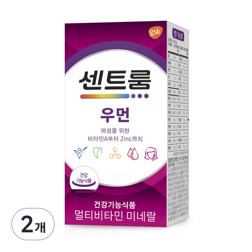 セントルームウーマンマルチビタミンミネラル1 435mg 71.75g 50錠2個