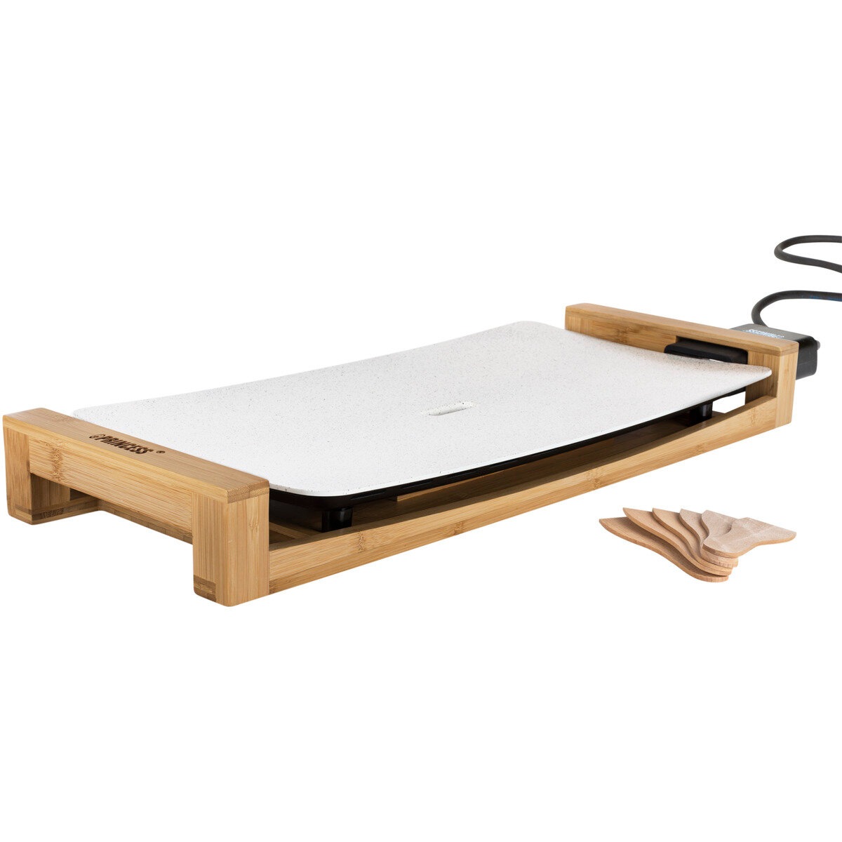 プリンセス テーブルグリルストーン(ストーンテイストプレート) ホワイト