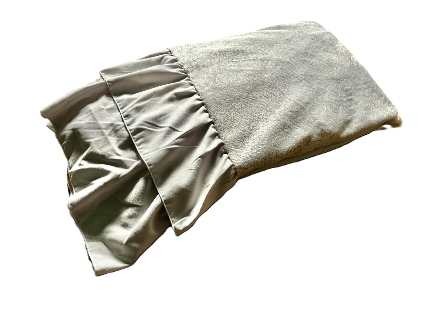 フリル付フランネルボックスシーツ グレー 140×200×35cm FW7510DGY