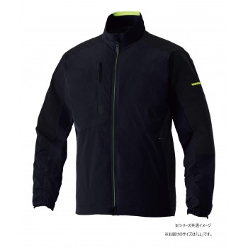 桑和 7524-00 防寒ブルゾン（ストレッチ.制電） LLサイズ ブラック（4） G.G.