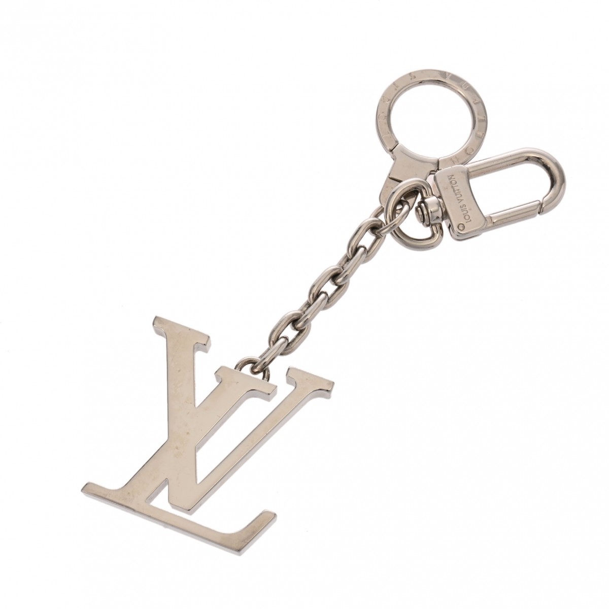ポルトクレ イニシャル LV キーリング シルバー M65071 ユニセックス メタル キーホルダー ABランク 中古 銀蔵 22,688円