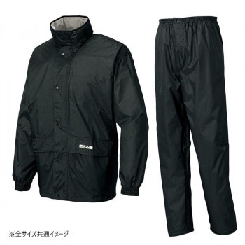 アイトス レインスーツ（B-1） ブラック 6L 58701